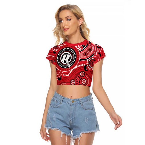 Renegades Cricket Custom Raglan Cropped T Shirt Australian Aboriginal