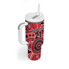 Renegades Cricket Custom Tumbler With Handle Australian Aboriginal