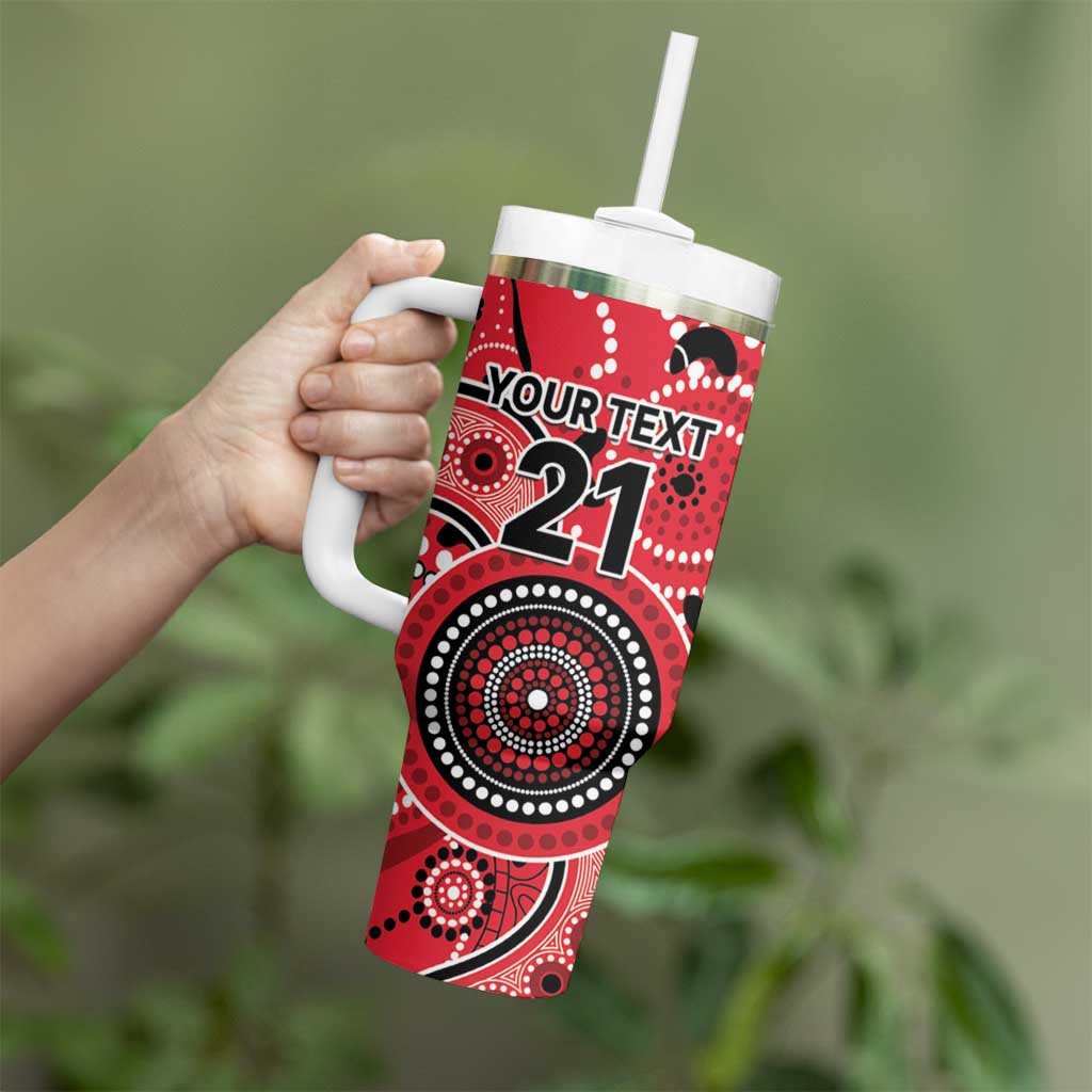 Renegades Cricket Custom Tumbler With Handle Australian Aboriginal