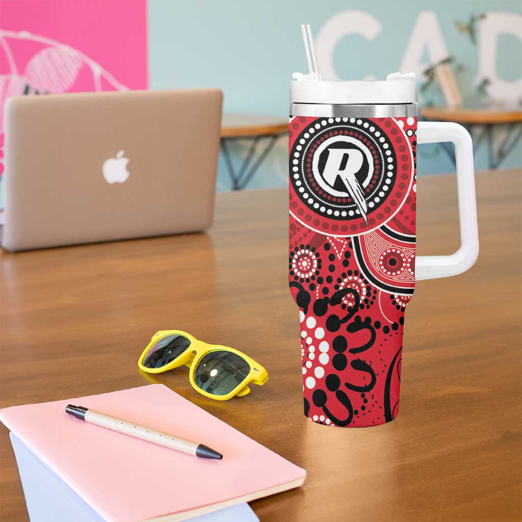 Renegades Cricket Custom Tumbler With Handle Australian Aboriginal
