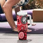 Renegades Cricket Custom Tumbler With Handle Australian Aboriginal