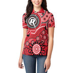 Renegades Cricket Custom Women Polo Shirt Australian Aboriginal