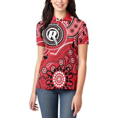 Renegades Cricket Custom Women Polo Shirt Australian Aboriginal