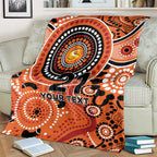 Scorchers Cricket Custom Blanket Australian Aboriginal