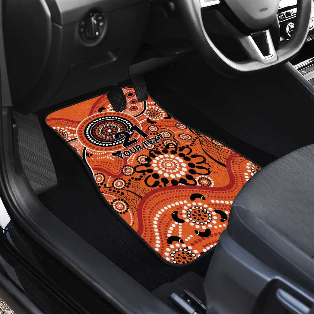 Scorchers Cricket Custom Car Mats Australian Aboriginal