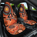 Scorchers Cricket Custom Car Seat Cover Australian Aboriginal