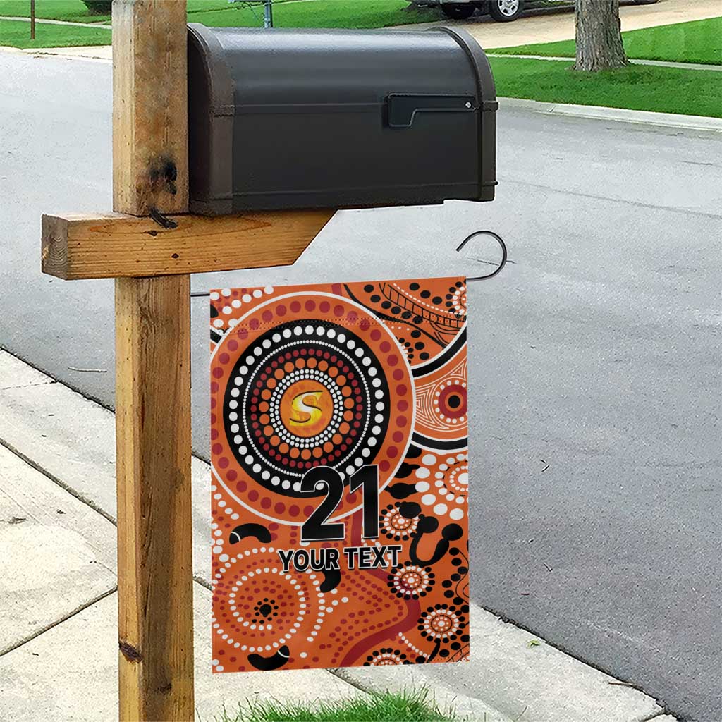 Scorchers Cricket Custom Garden Flag Australian Aboriginal