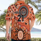 Scorchers Cricket Custom Hawaiian Shirt Australian Aboriginal