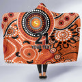 Scorchers Cricket Custom Hooded Blanket Australian Aboriginal