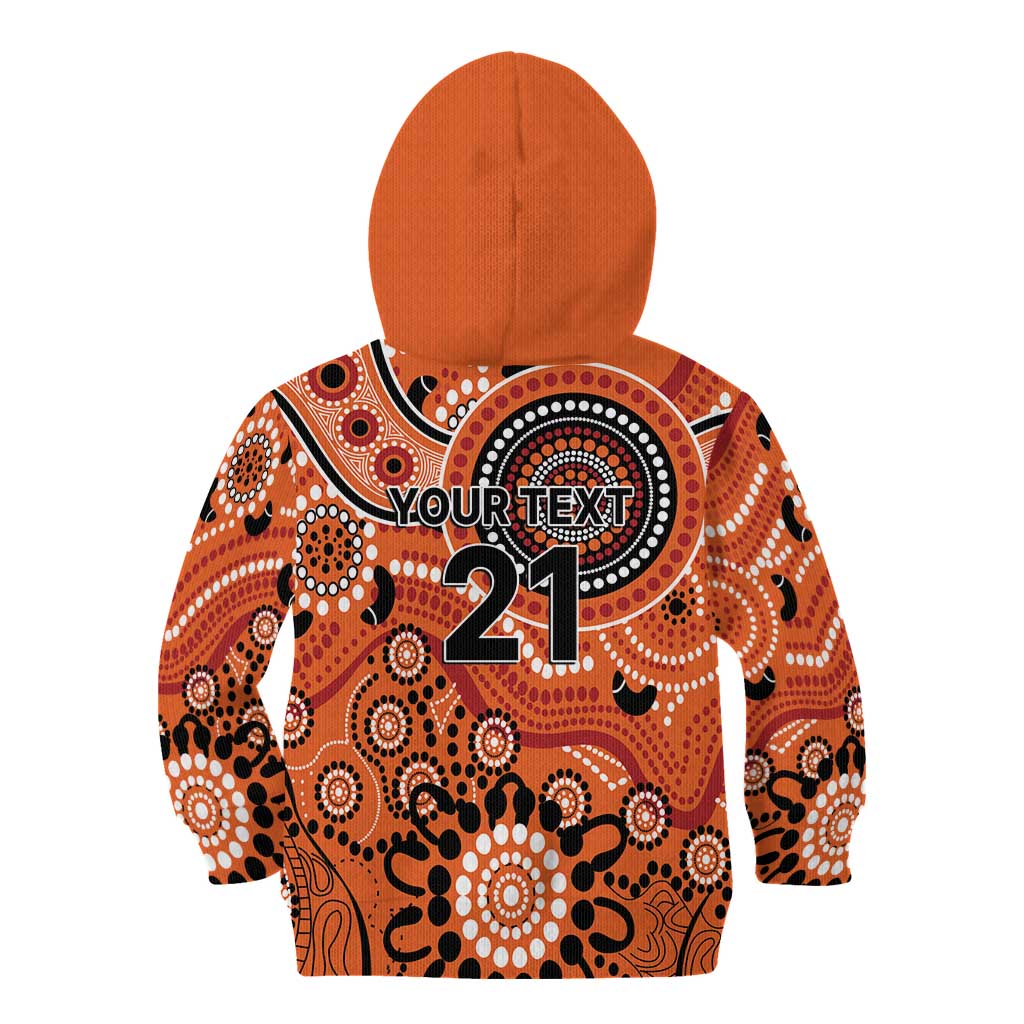 Scorchers Cricket Custom Kid Hoodie Australian Aboriginal