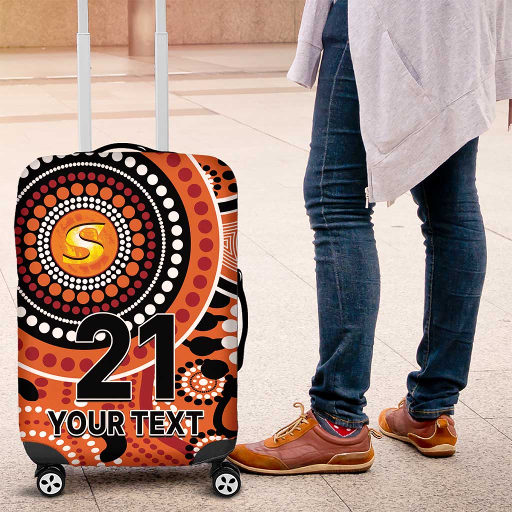 Scorchers Cricket Custom Luggage Cover Australian Aboriginal