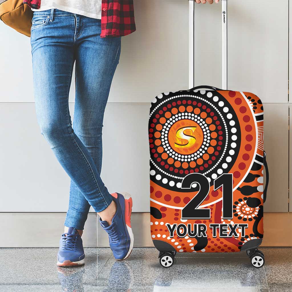 Scorchers Cricket Custom Luggage Cover Australian Aboriginal