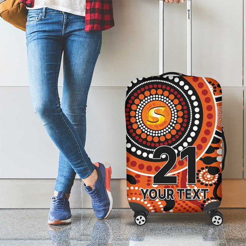 Scorchers Cricket Custom Luggage Cover Australian Aboriginal