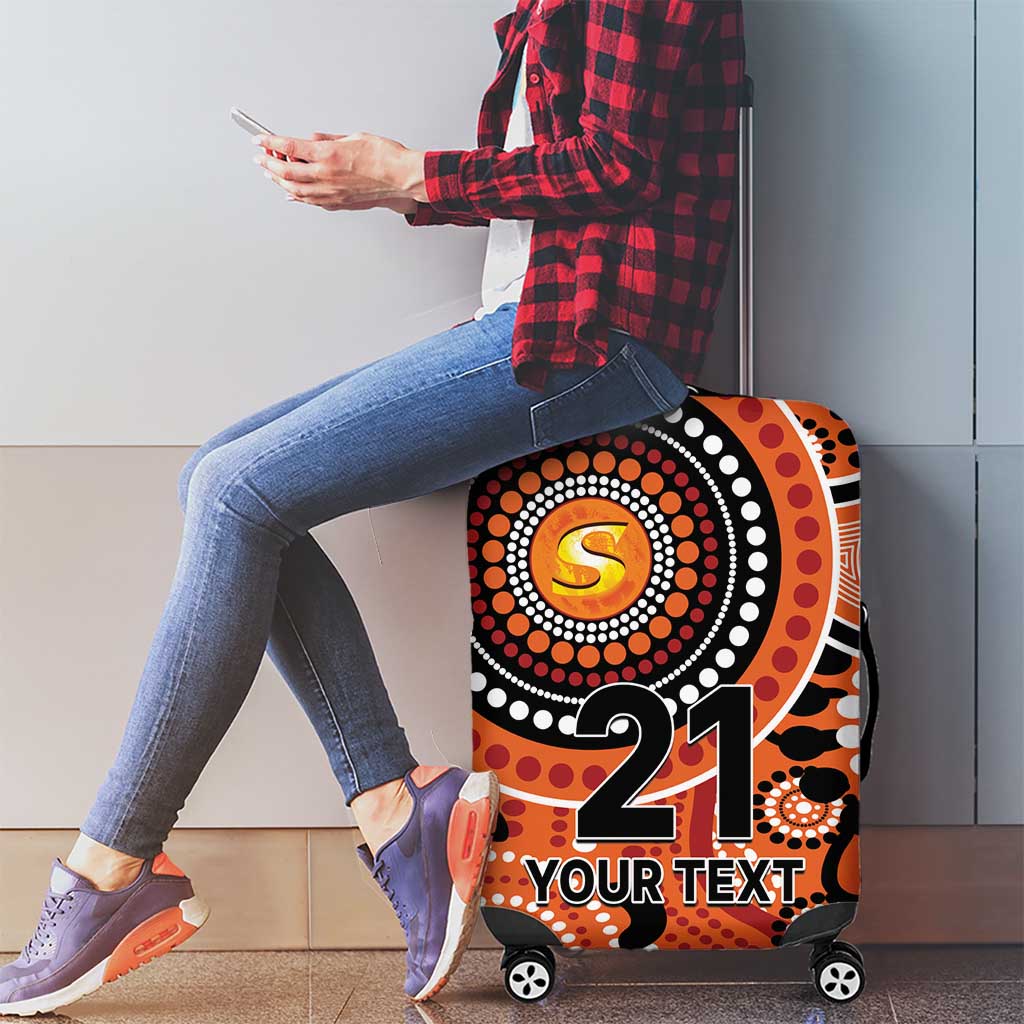 Scorchers Cricket Custom Luggage Cover Australian Aboriginal