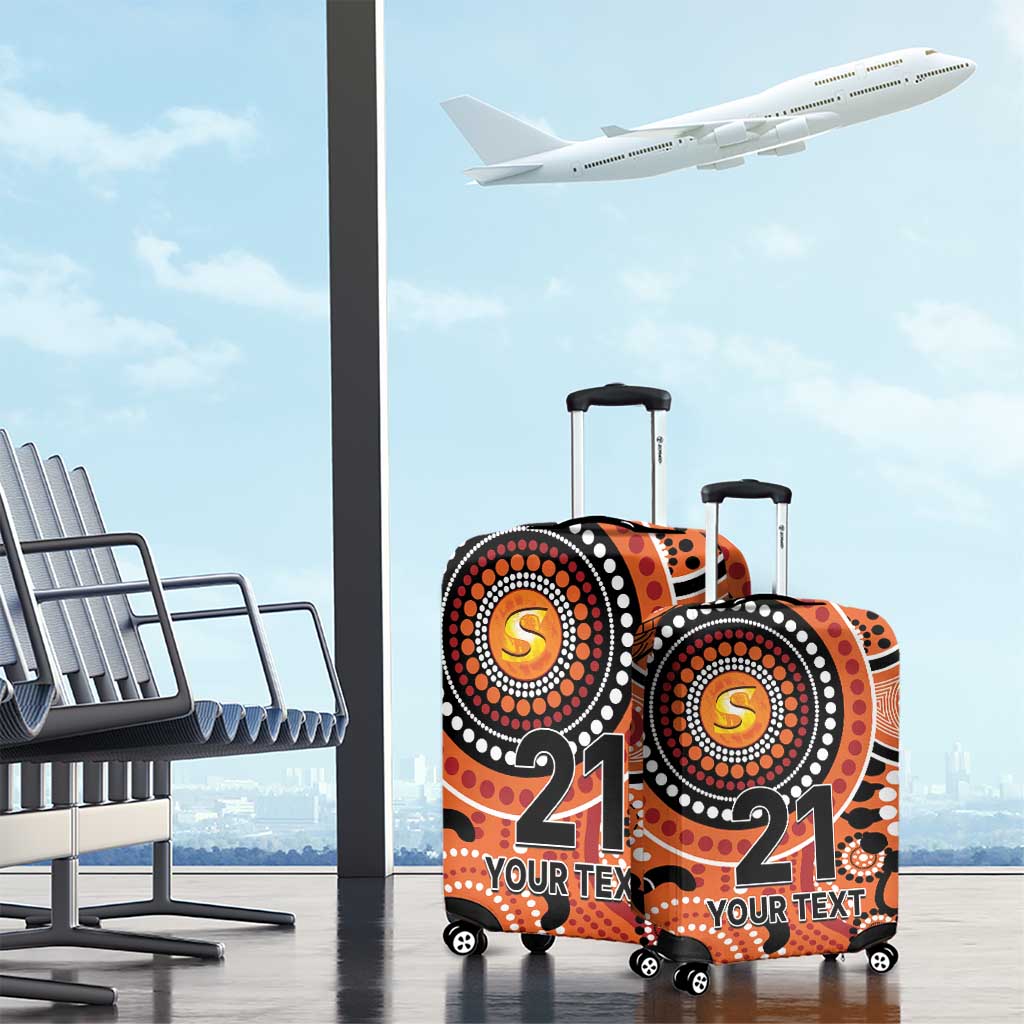 Scorchers Cricket Custom Luggage Cover Australian Aboriginal