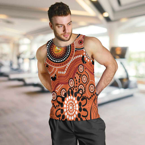 Scorchers Cricket Custom Men Tank Top Australian Aboriginal