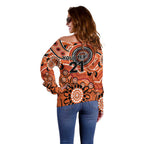Scorchers Cricket Custom Off Shoulder Sweater Australian Aboriginal