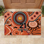 Scorchers Cricket Custom Rubber Doormat Australian Aboriginal