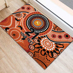Scorchers Cricket Custom Rubber Doormat Australian Aboriginal