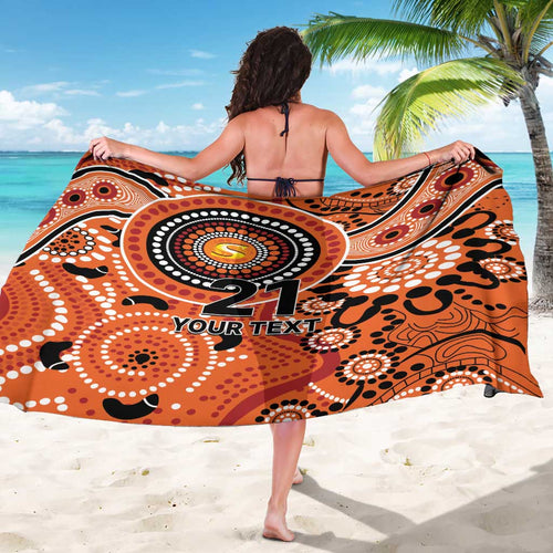 Scorchers Cricket Custom Sarong Australian Aboriginal