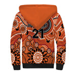 Scorchers Cricket Custom Sherpa Hoodie Australian Aboriginal