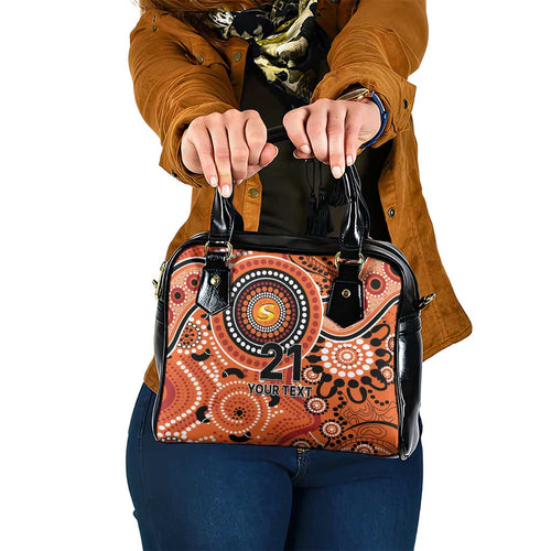 Scorchers Cricket Custom Shoulder Handbag Australian Aboriginal