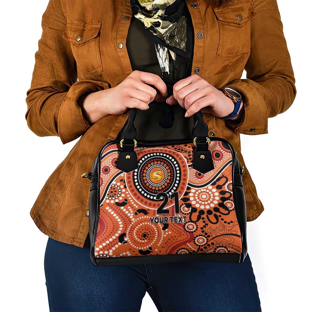 Scorchers Cricket Custom Shoulder Handbag Australian Aboriginal