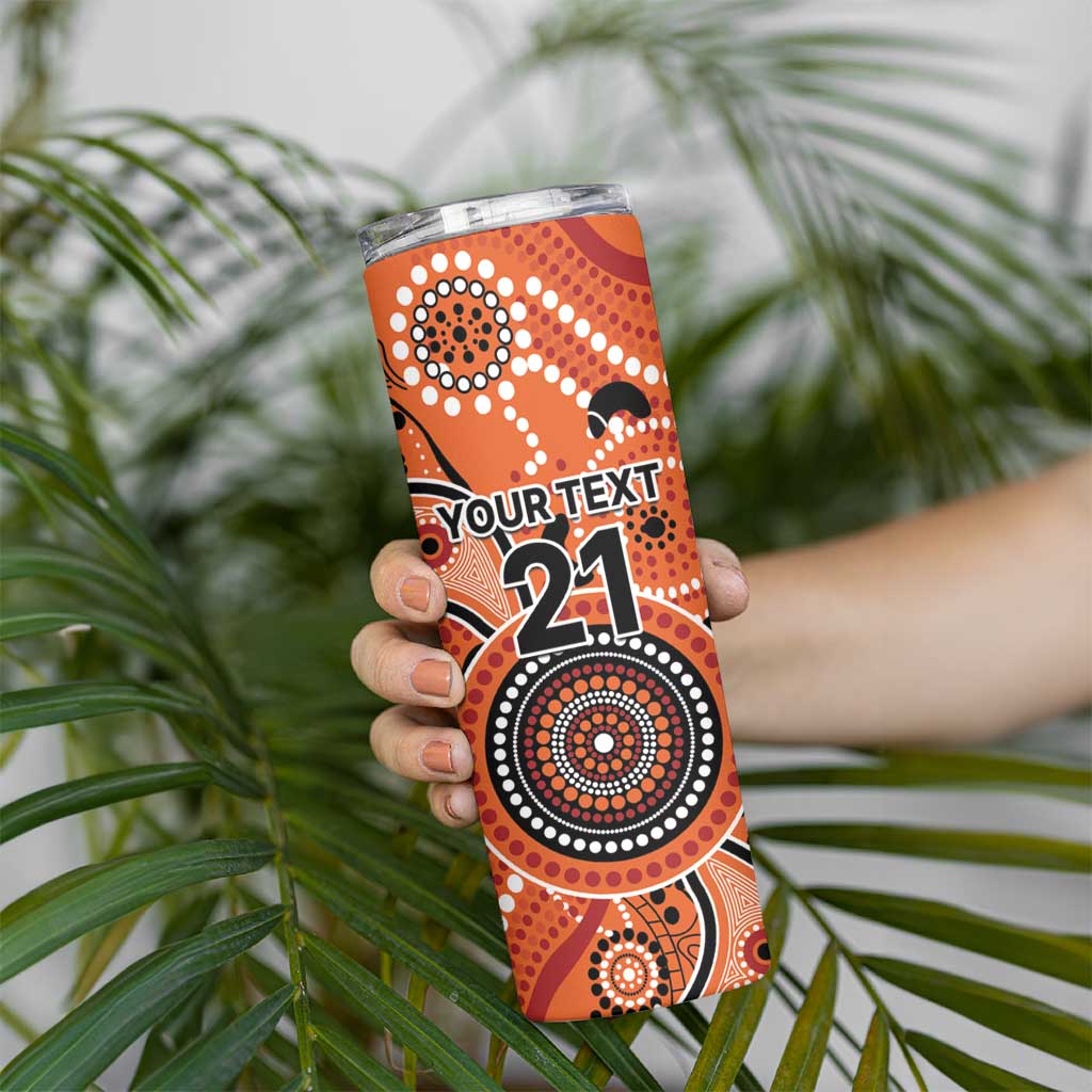 Scorchers Cricket Custom Skinny Tumbler Australian Aboriginal