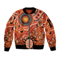 Scorchers Cricket Custom Sleeve Zip Bomber Jacket Australian Aboriginal