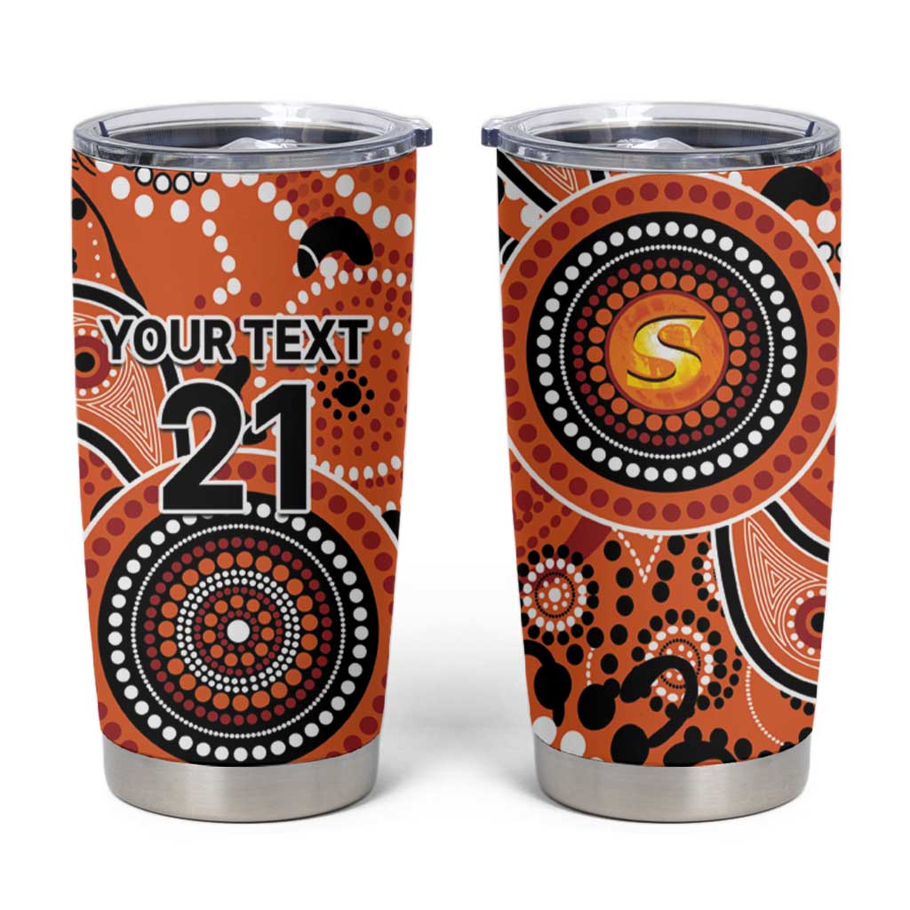 Scorchers Cricket Custom Tumbler Cup Australian Aboriginal