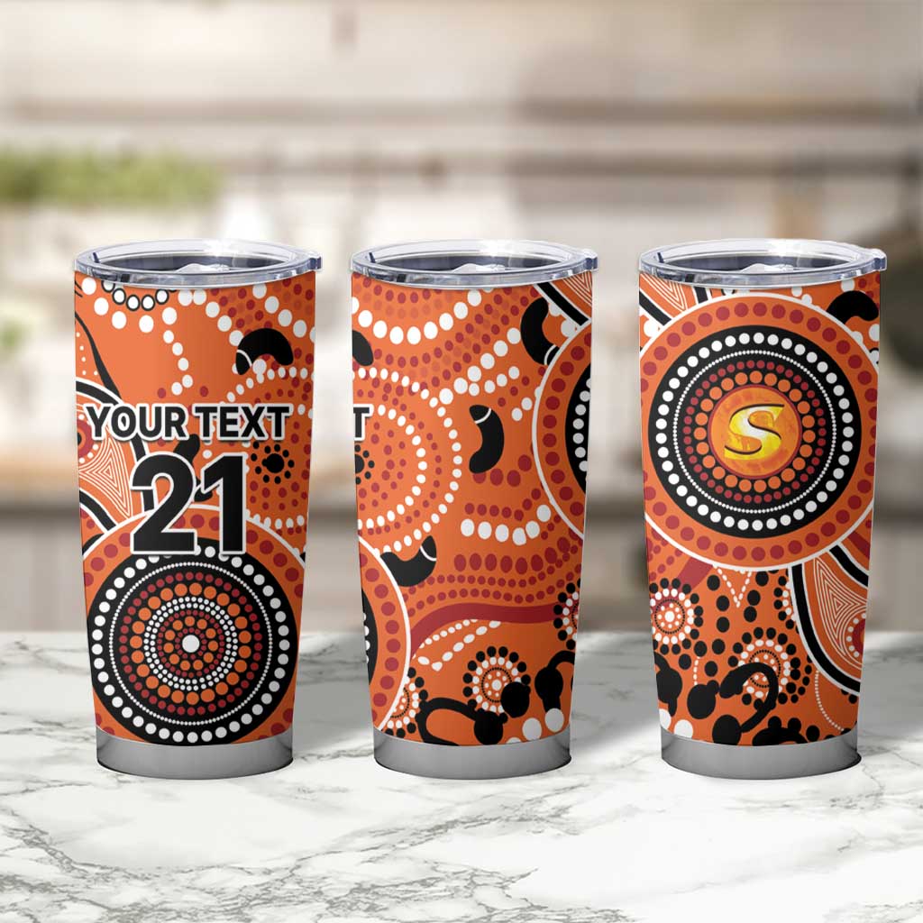 Scorchers Cricket Custom Tumbler Cup Australian Aboriginal