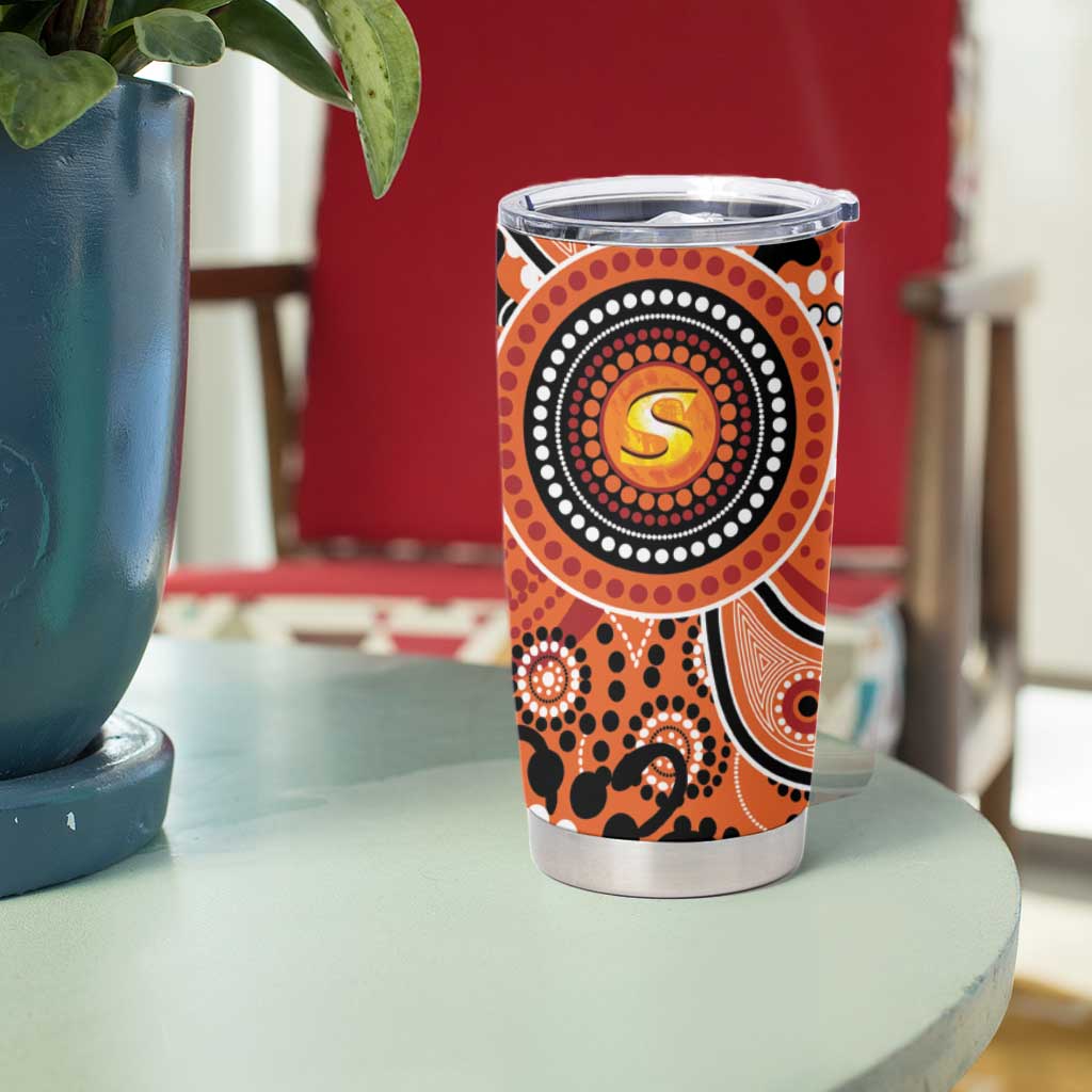 Scorchers Cricket Custom Tumbler Cup Australian Aboriginal
