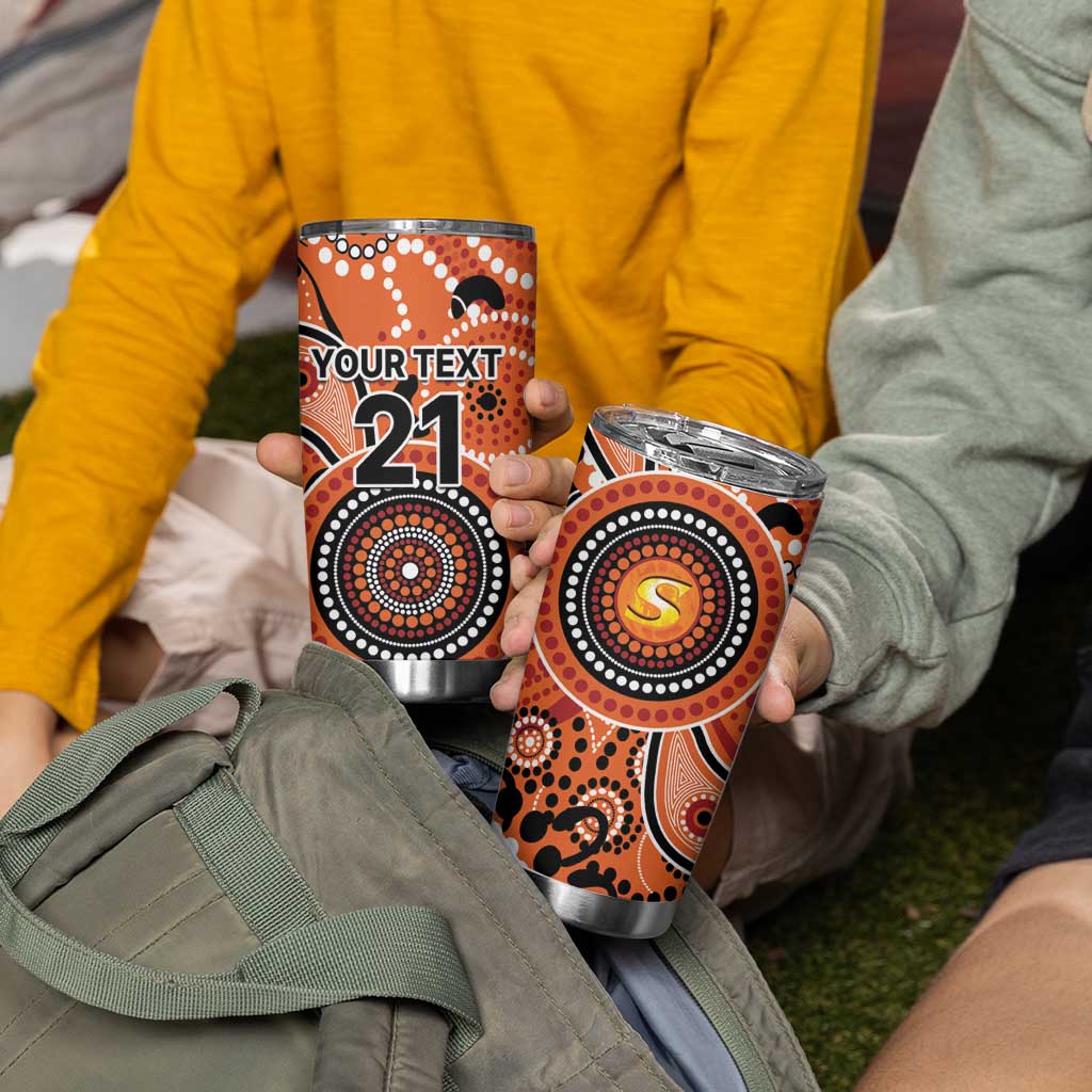 Scorchers Cricket Custom Tumbler Cup Australian Aboriginal