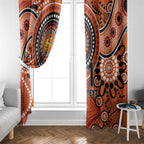 Scorchers Cricket Custom Window Curtain Australian Aboriginal