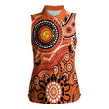 Scorchers Cricket Custom Women Sleeveless Polo Shirt Australian Aboriginal