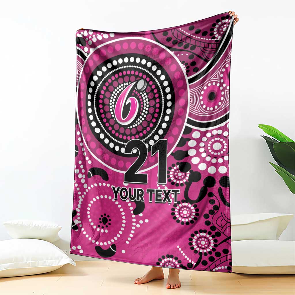 Sixers Cricket Custom Blanket Australian Aboriginal