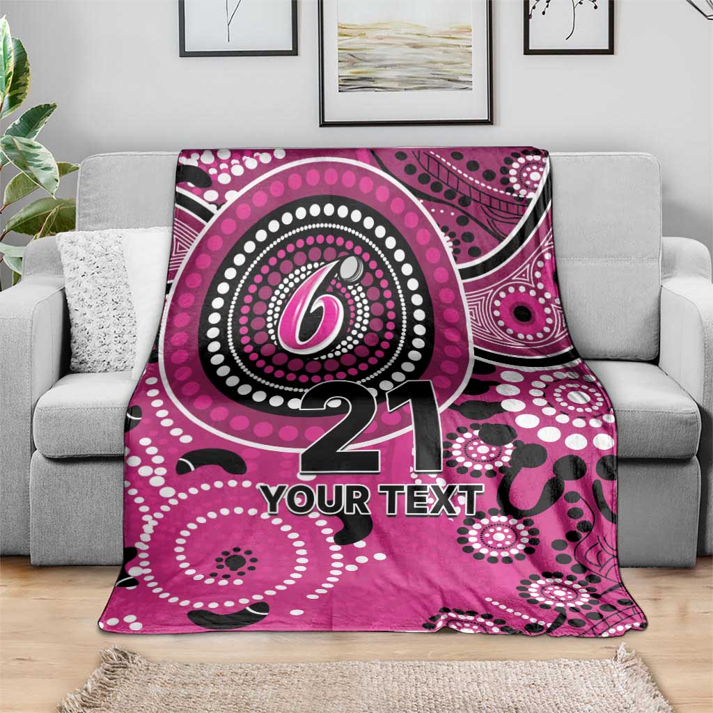Sixers Cricket Custom Blanket Australian Aboriginal