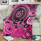 Sixers Cricket Custom Blanket Australian Aboriginal