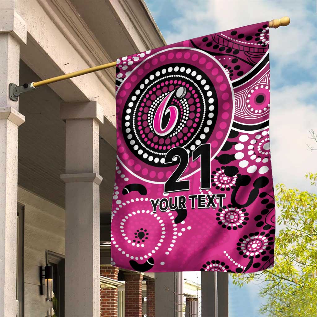 Sixers Cricket Custom Garden Flag Australian Aboriginal