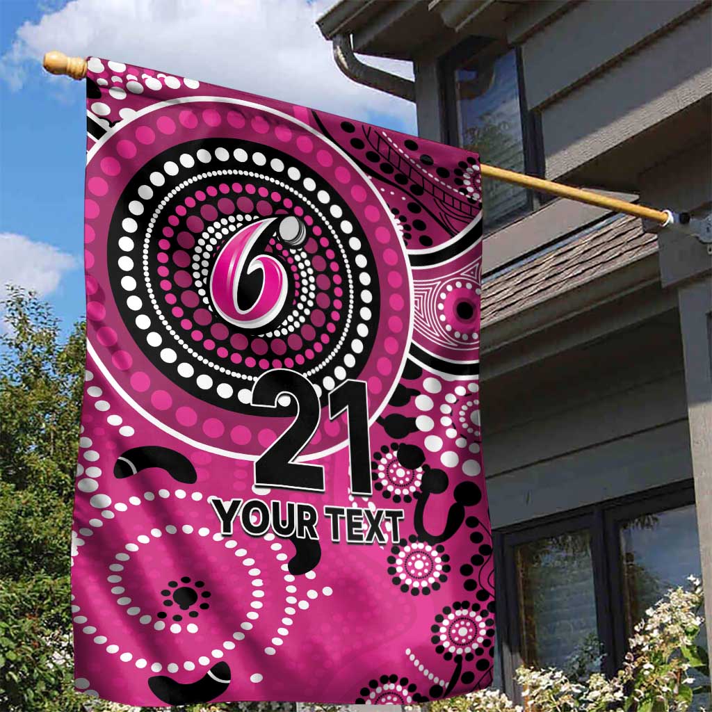 Sixers Cricket Custom Garden Flag Australian Aboriginal