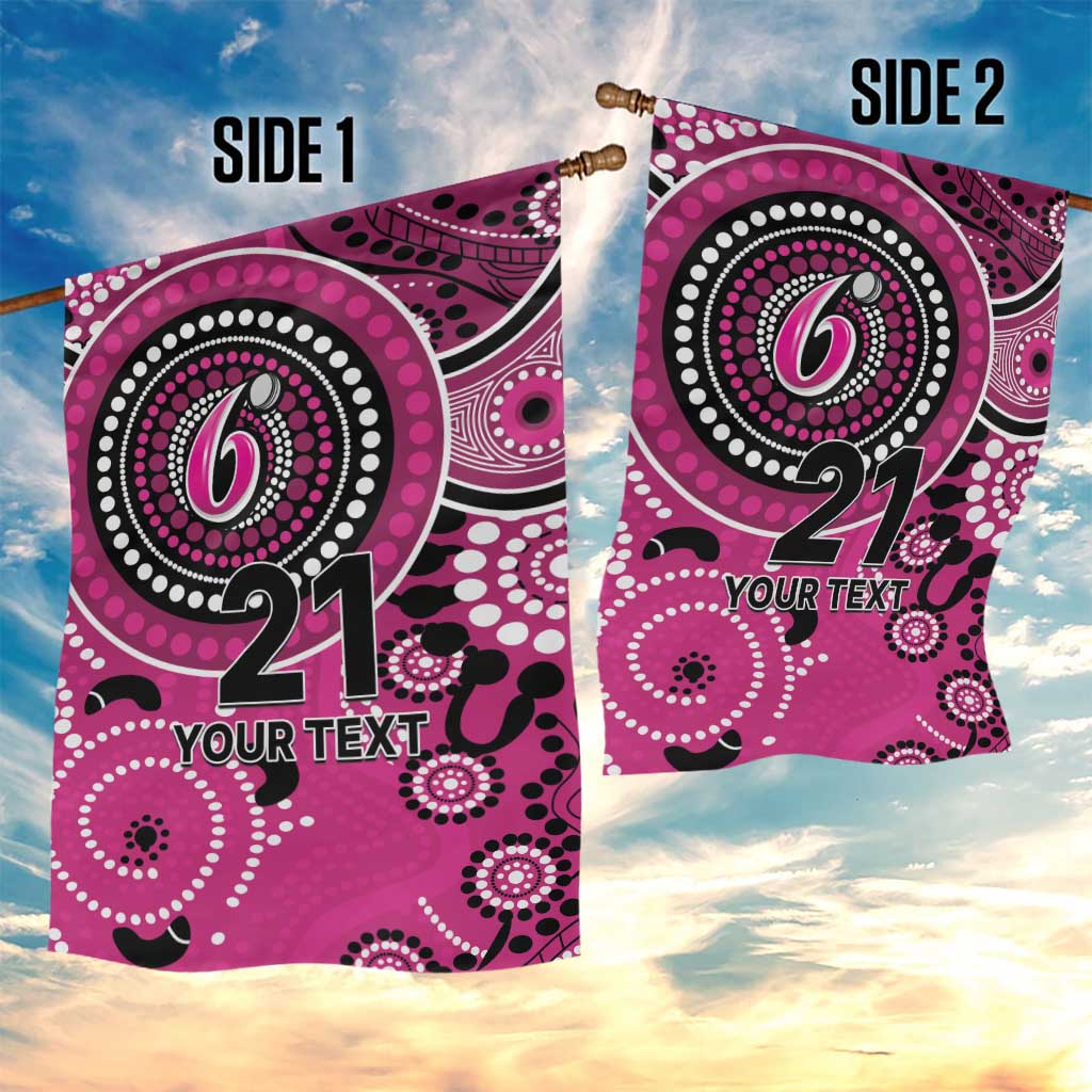 Sixers Cricket Custom Garden Flag Australian Aboriginal
