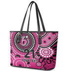 Sixers Cricket Custom Leather Tote Bag Australian Aboriginal
