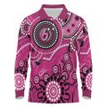 Sixers Cricket Custom Long Sleeve Polo Shirt Australian Aboriginal