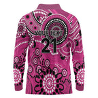 Sixers Cricket Custom Long Sleeve Polo Shirt Australian Aboriginal