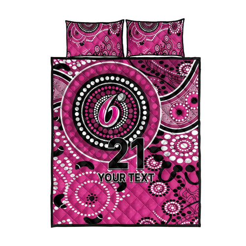 Sixers Cricket Custom Quilt Bed Set Australian Aboriginal