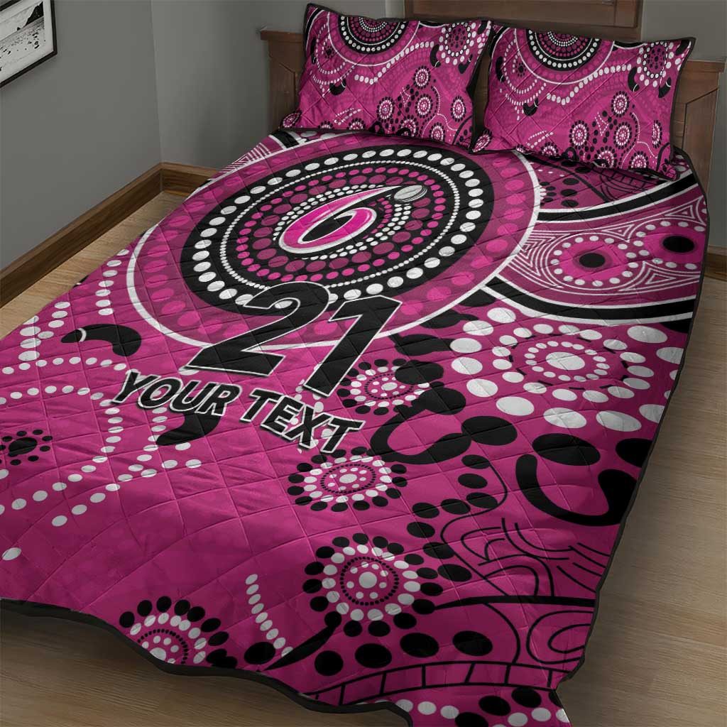 Sixers Cricket Custom Quilt Bed Set Australian Aboriginal