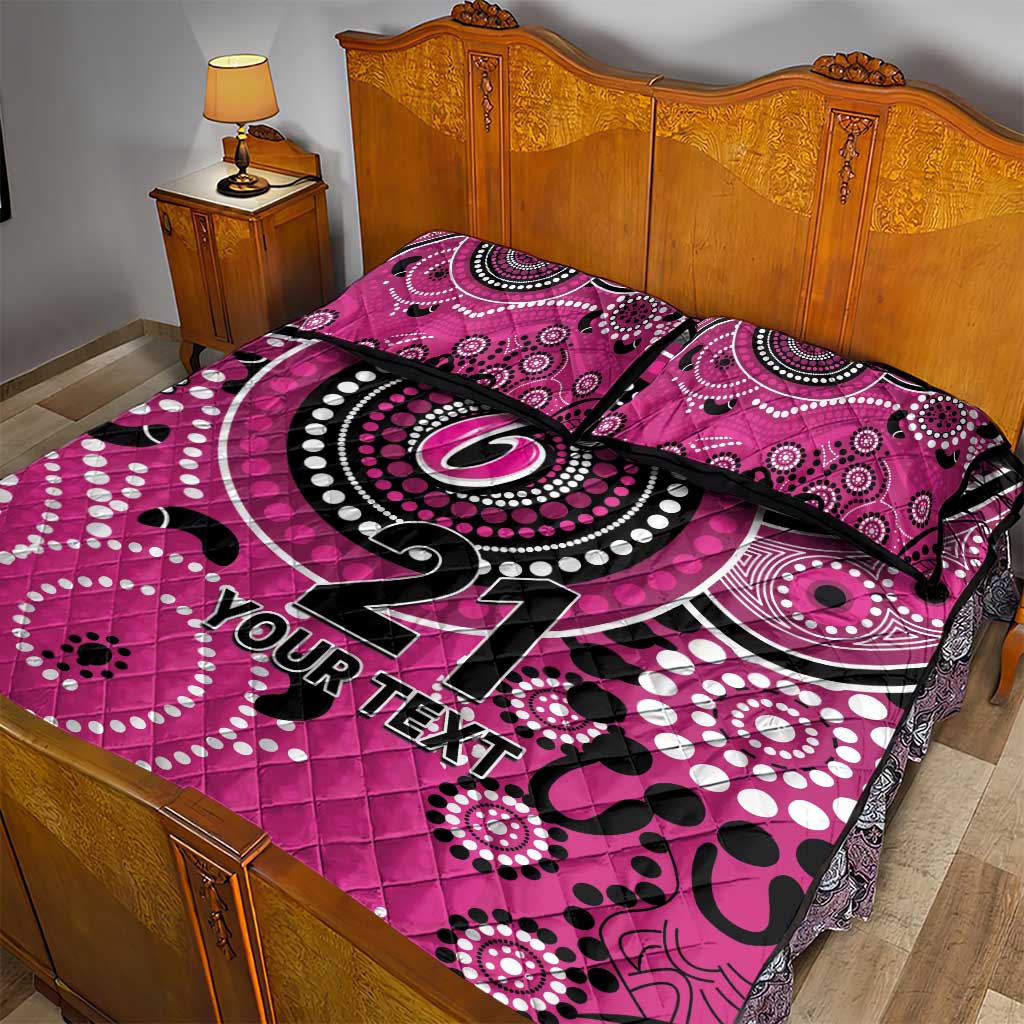 Sixers Cricket Custom Quilt Bed Set Australian Aboriginal