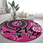 Sixers Cricket Custom Round Carpet Australian Aboriginal