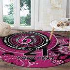 Sixers Cricket Custom Round Carpet Australian Aboriginal