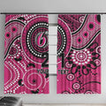 Sixers Cricket Custom Window Curtain Australian Aboriginal